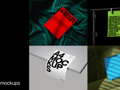 A4 Paper Mockups