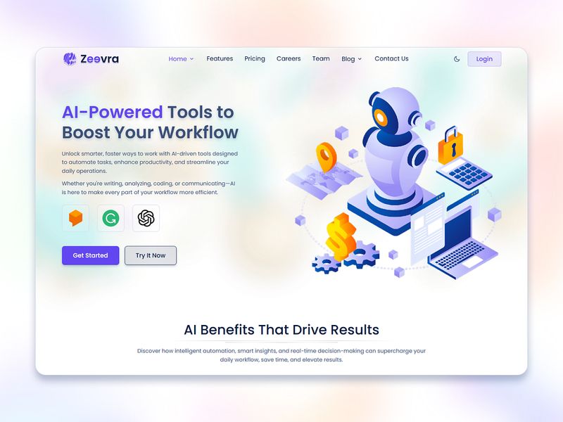 Zeevra — Multipurpose SaaS & Startup Landing System