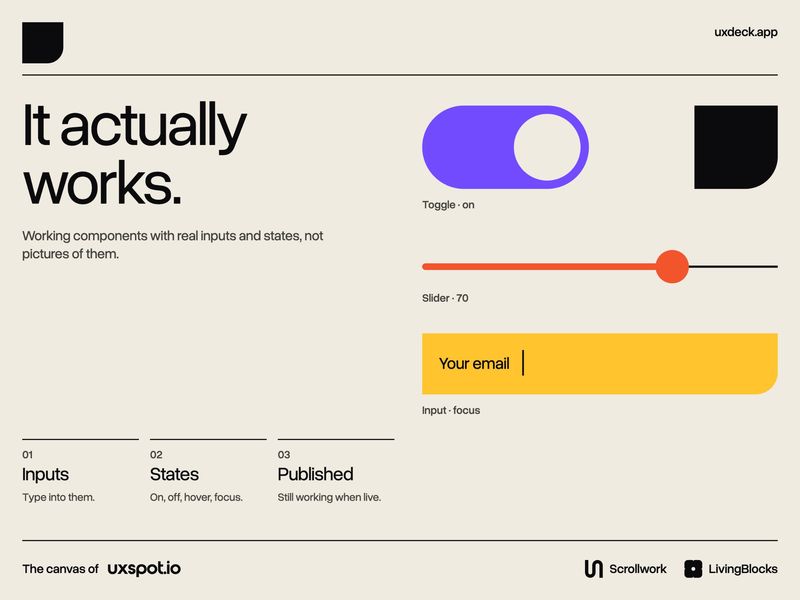 uxdeck: design, prototype and publish on one canvas