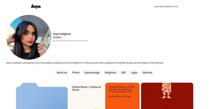 Screenshot taken from Keya Vadgama