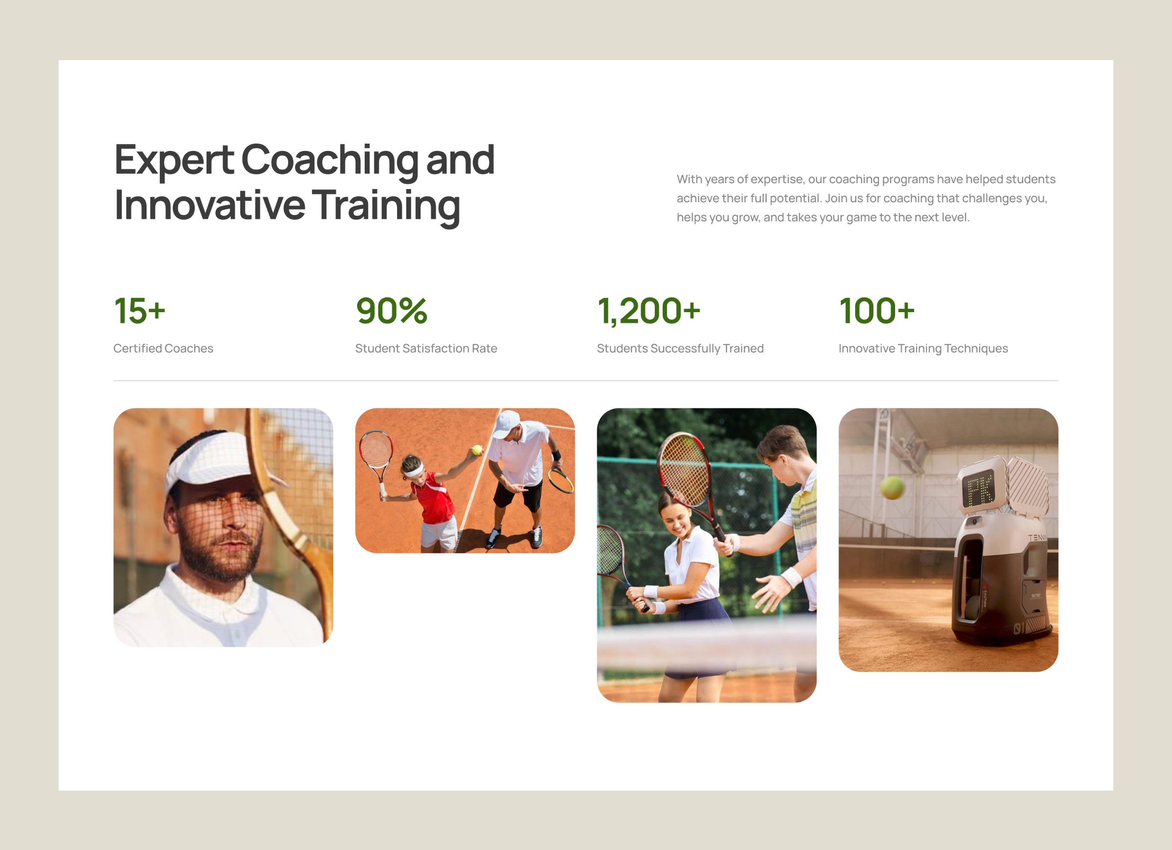 Website for a Sports Coaching ✲ AcePro Image 2