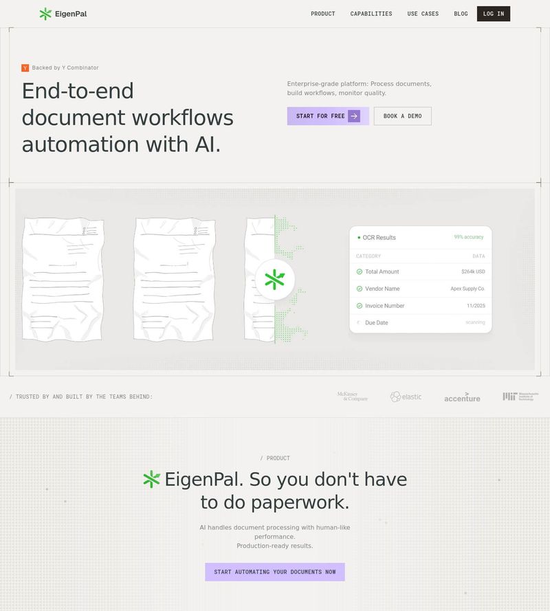 Screenshot taken from eigenpal.com