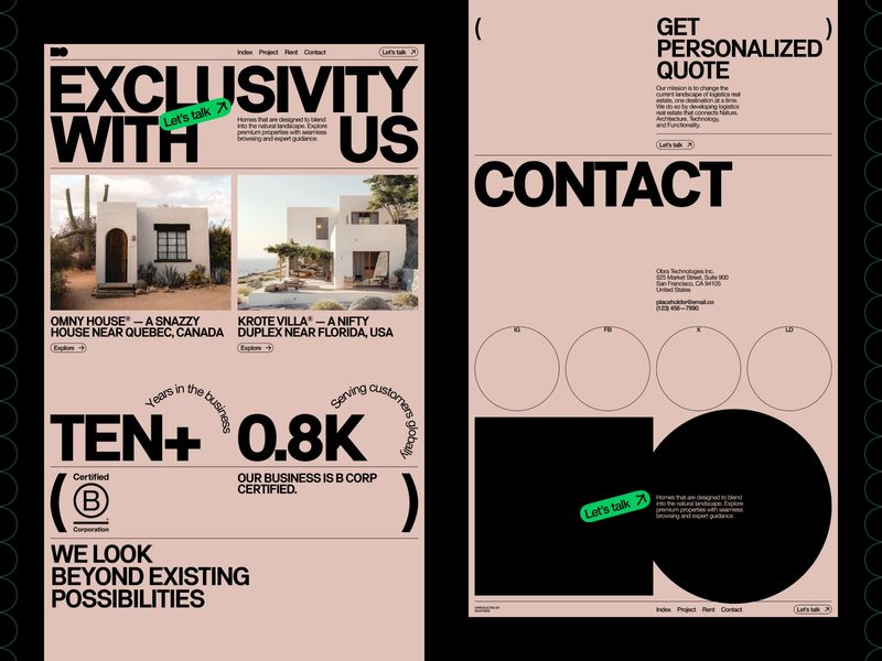 Real estate website