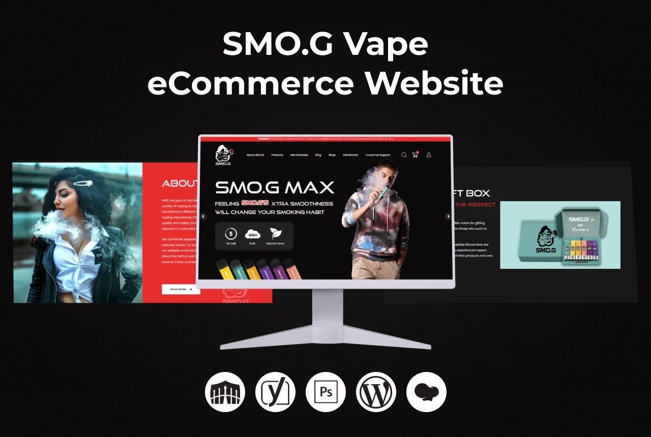 SMO.G Vape eCommerce Website