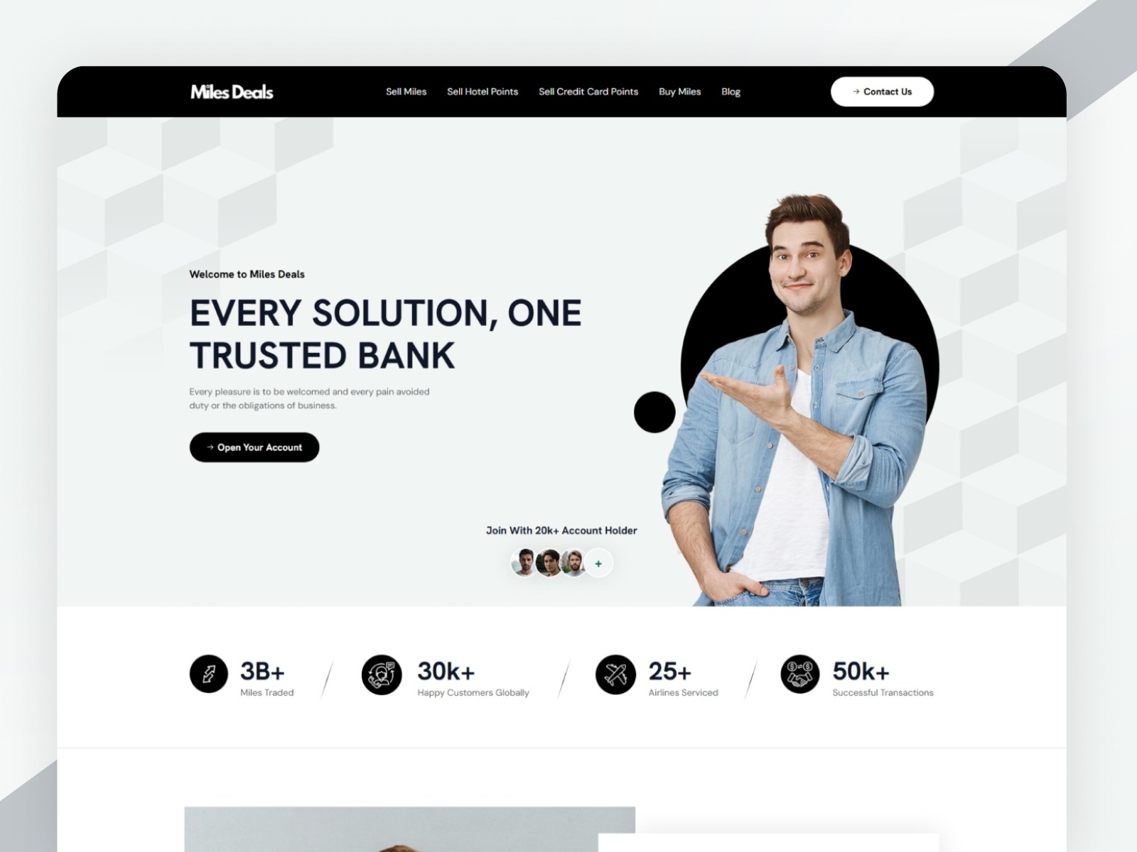 Miles Deals — Fintech & Credit Points Website Design