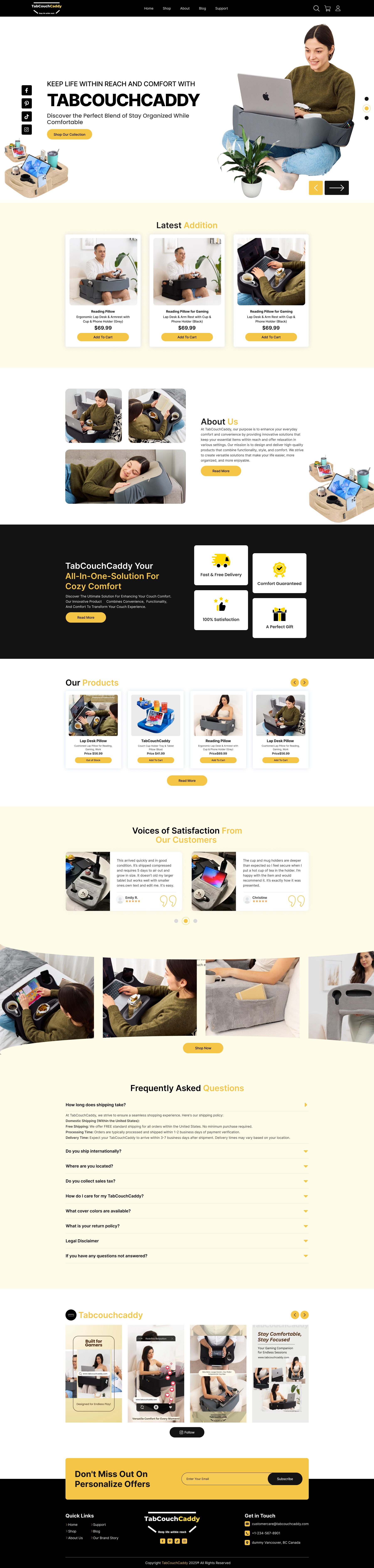 TabCouchCaddy — Modern Product Innovation UI Design Image 0
