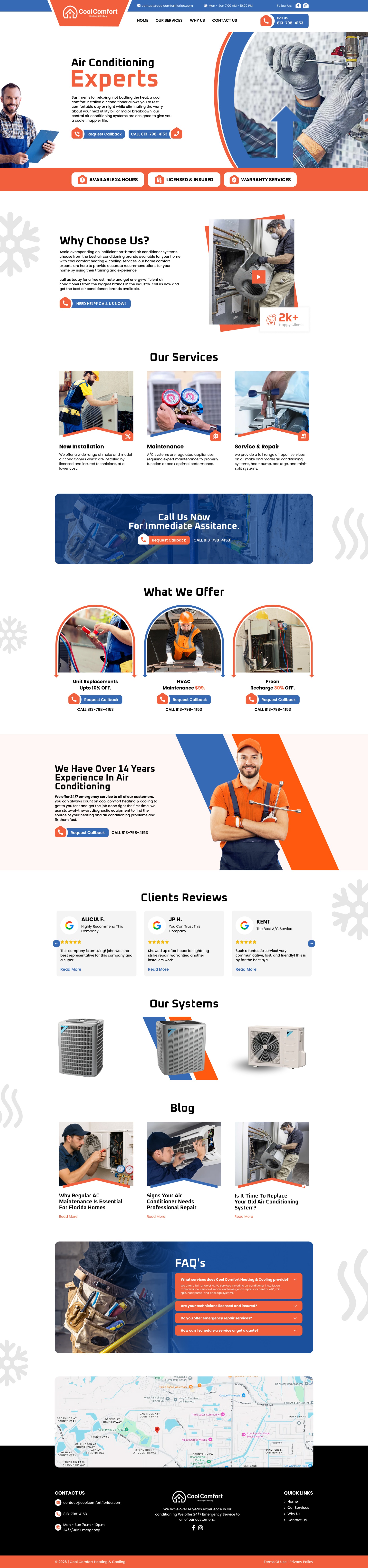 Cool Comfort — Professional HVAC & Cooling UI Design Image 0
