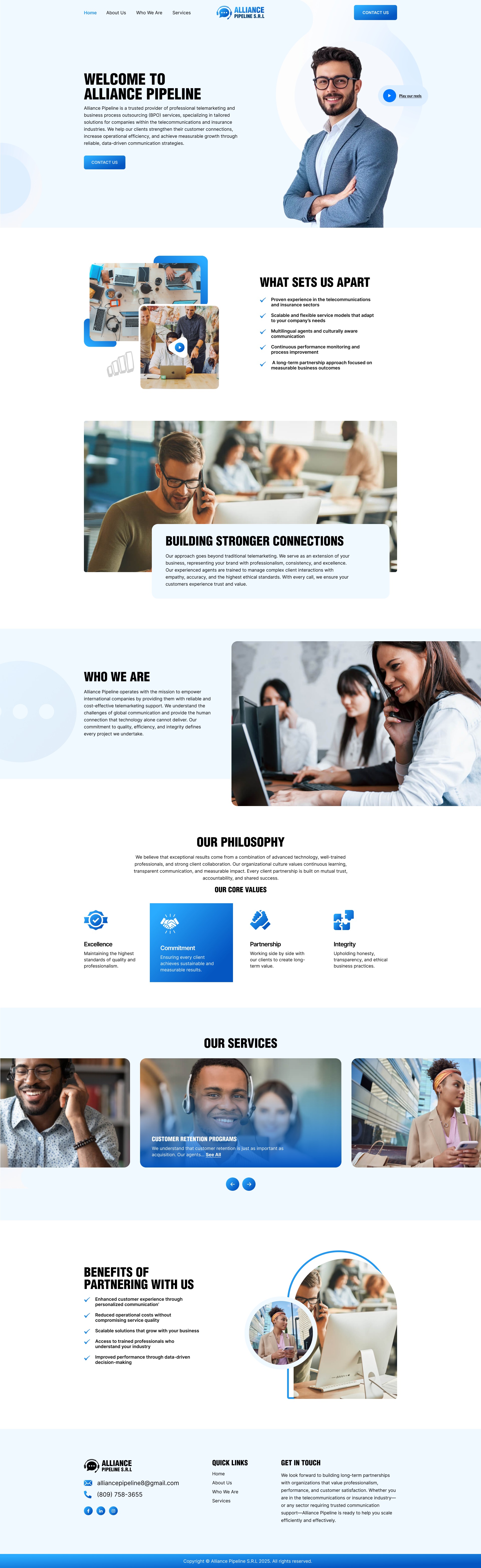 Alliance Pipeline | BPO & Corporate Website Design Image 0