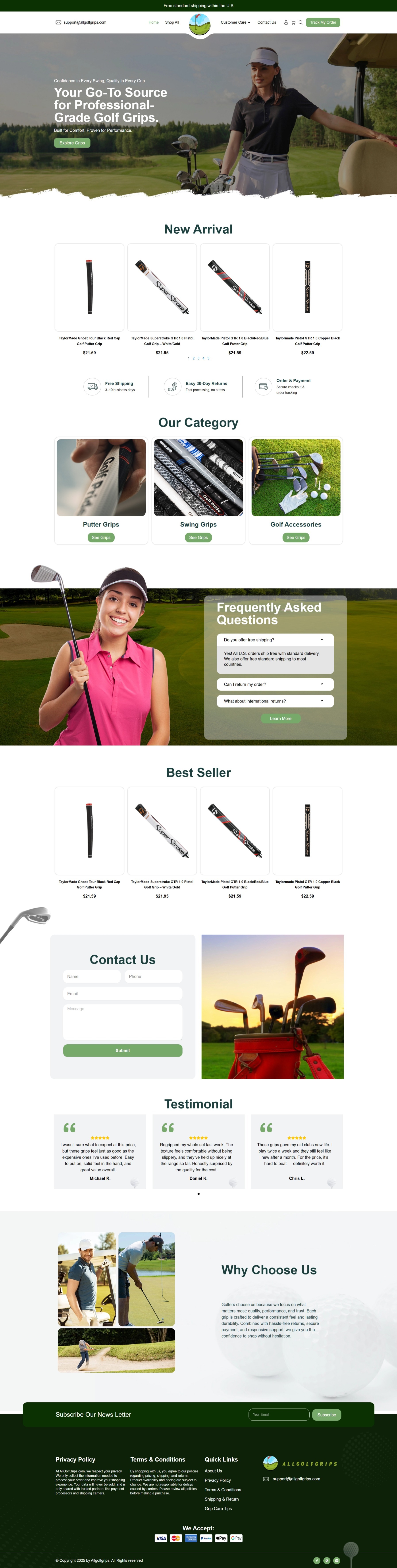 Precision & Performance: High-Authority Golf Retail Store Image 0