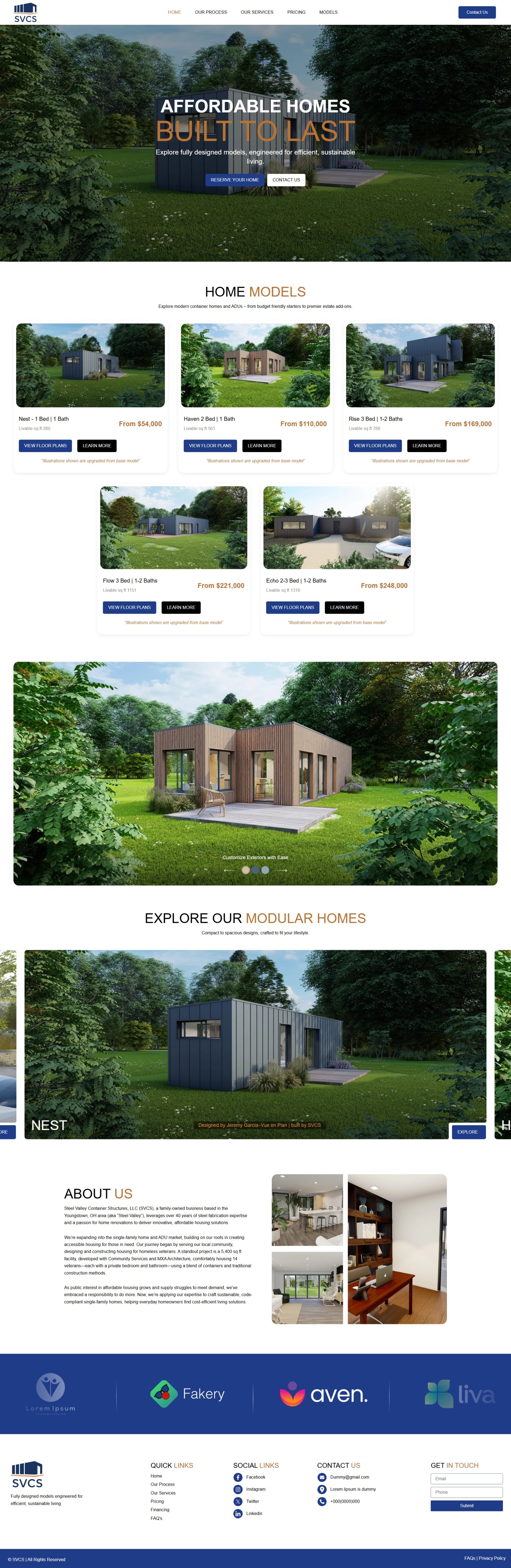 Industrial Minimalism: High-End Modular Housing UI Concept Image 0