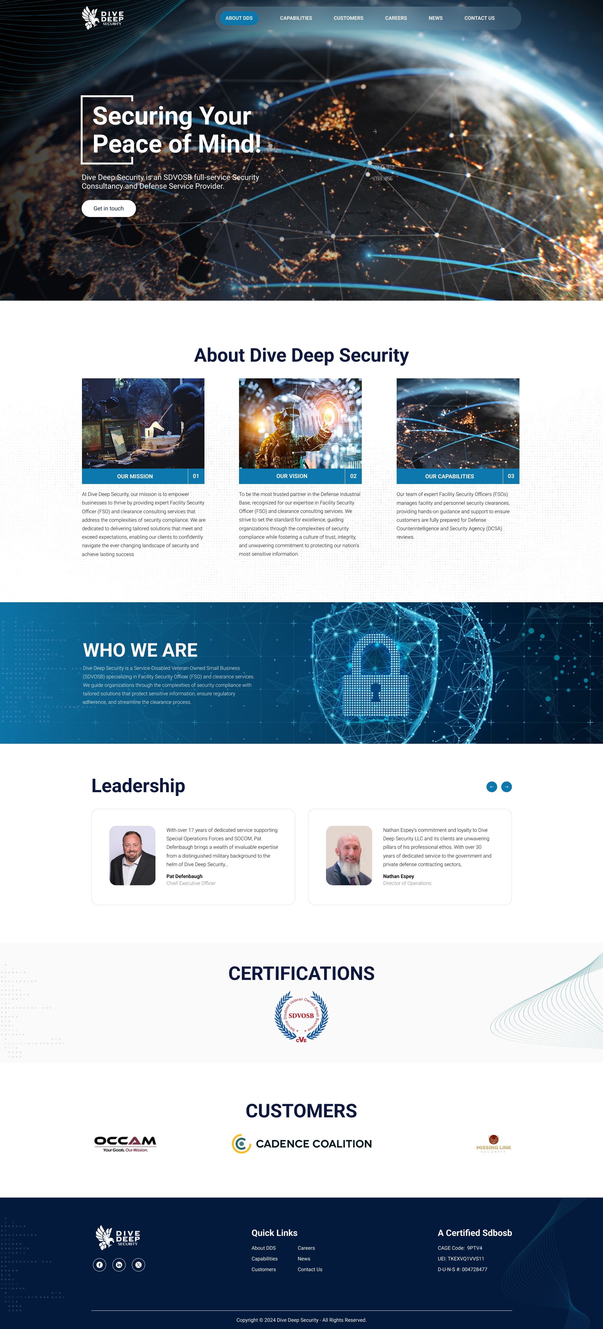 Dive Deep Security – GovTech UI Inspiration Image 0