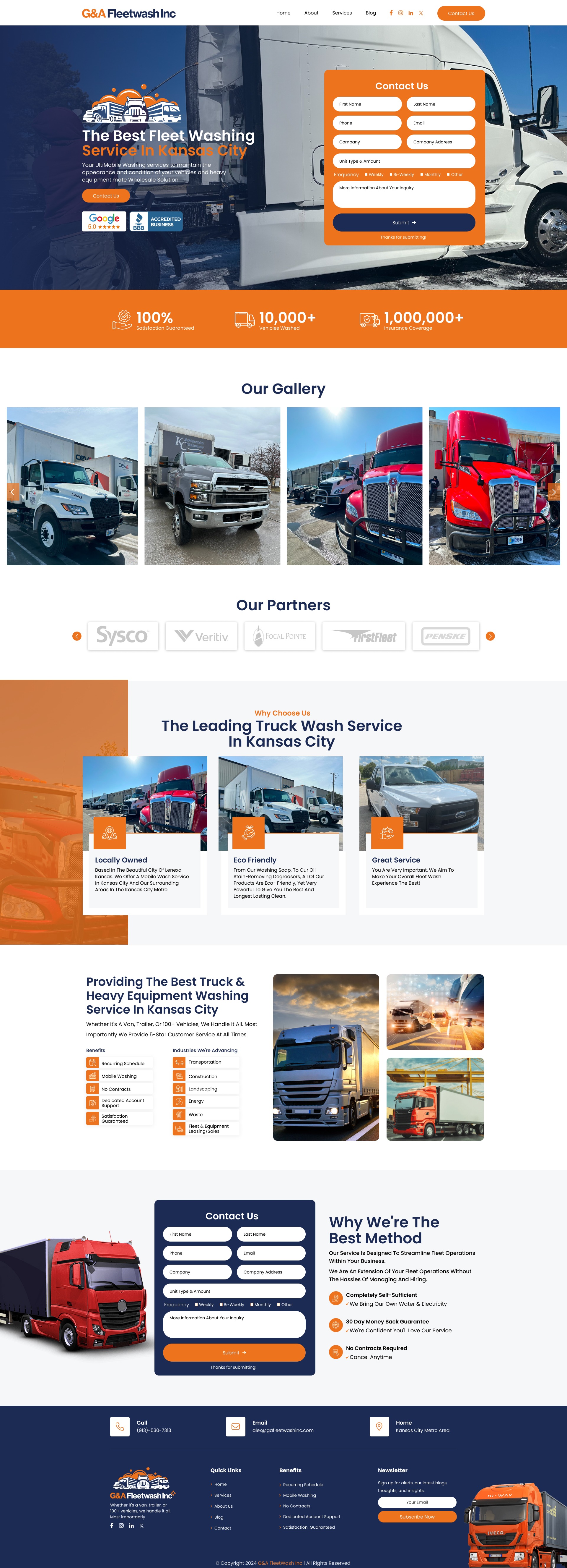G&A Fleetwash – High-Converting B2B UI Design Image 0