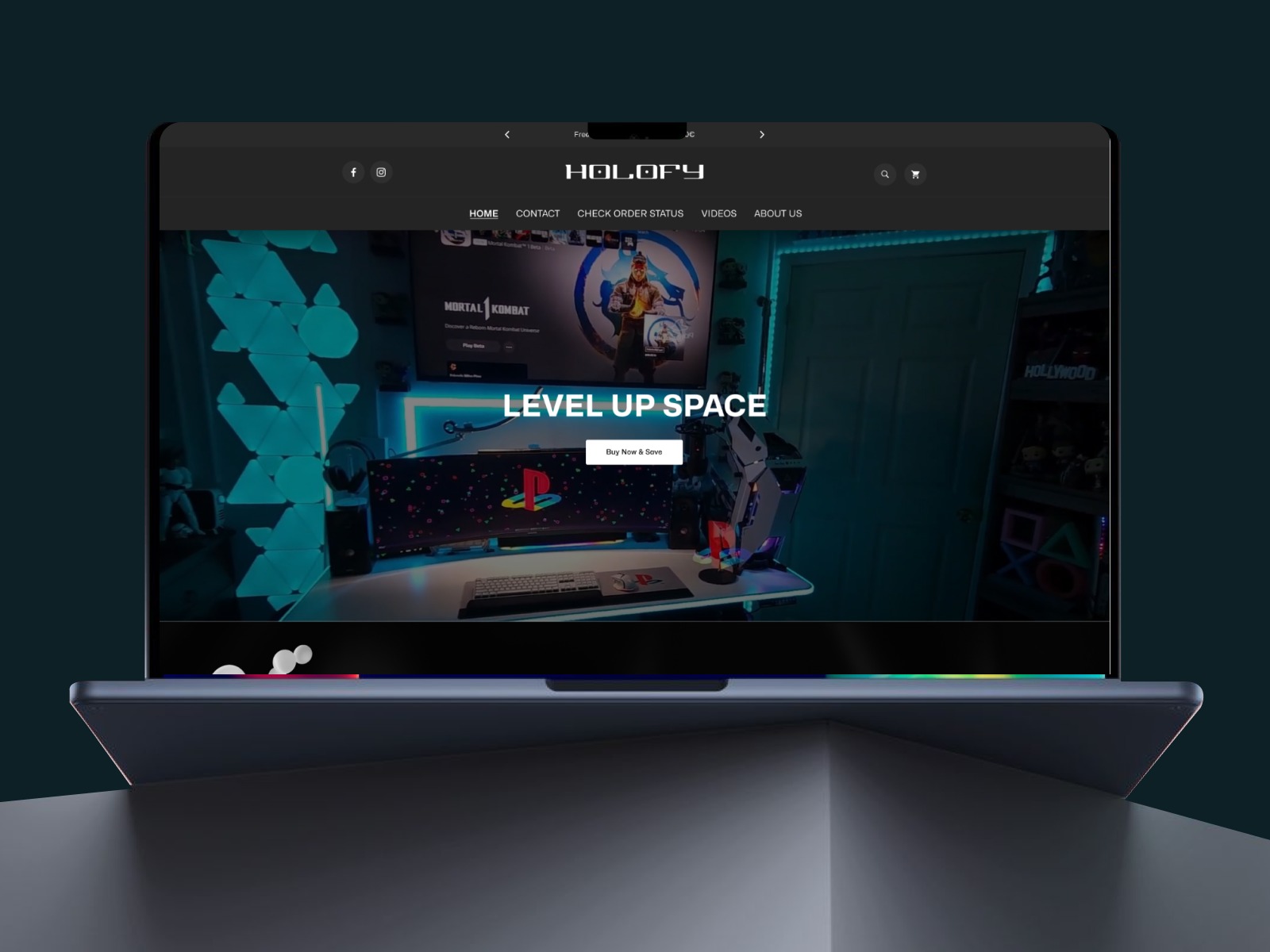 Gaming E-Commerce Website Design – Tech Store UI Concept
