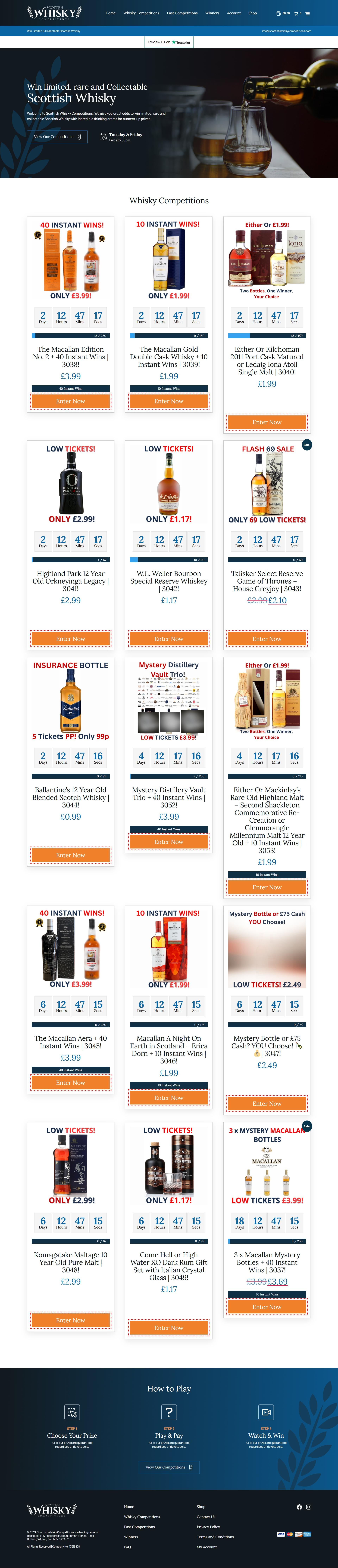 Whisky Competitions Platform: Interactive Web Engineering & Luxury E-Com Architecture Image 0