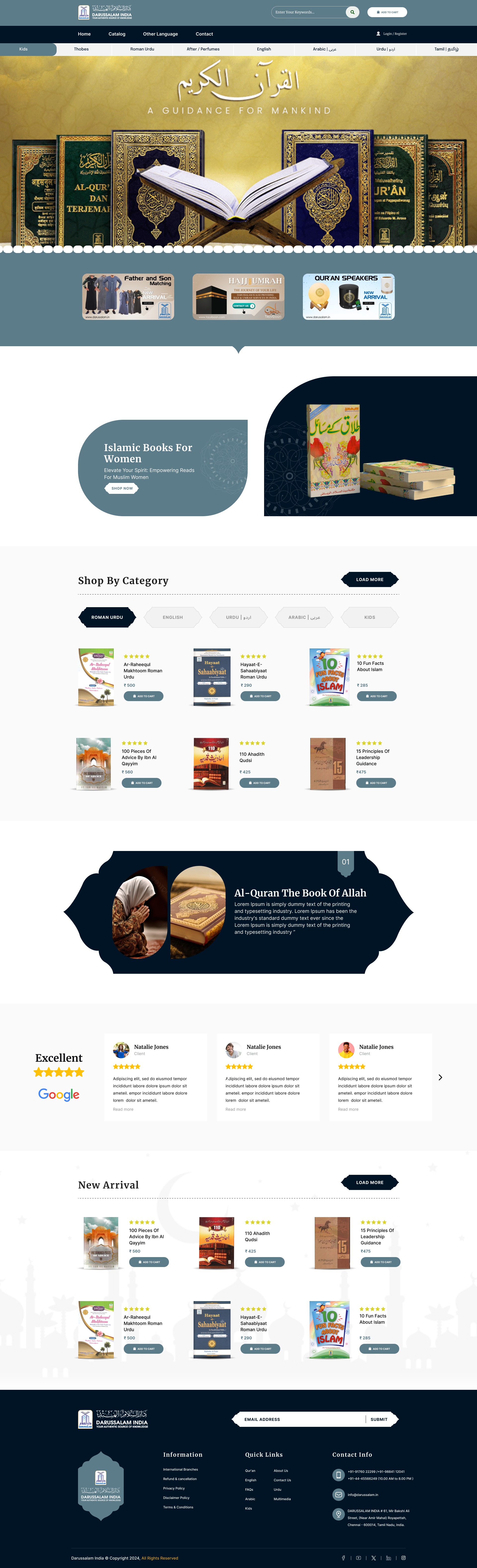 E-Commerce UI Inspiration: Multi-Language Bookstore Layout Image 0