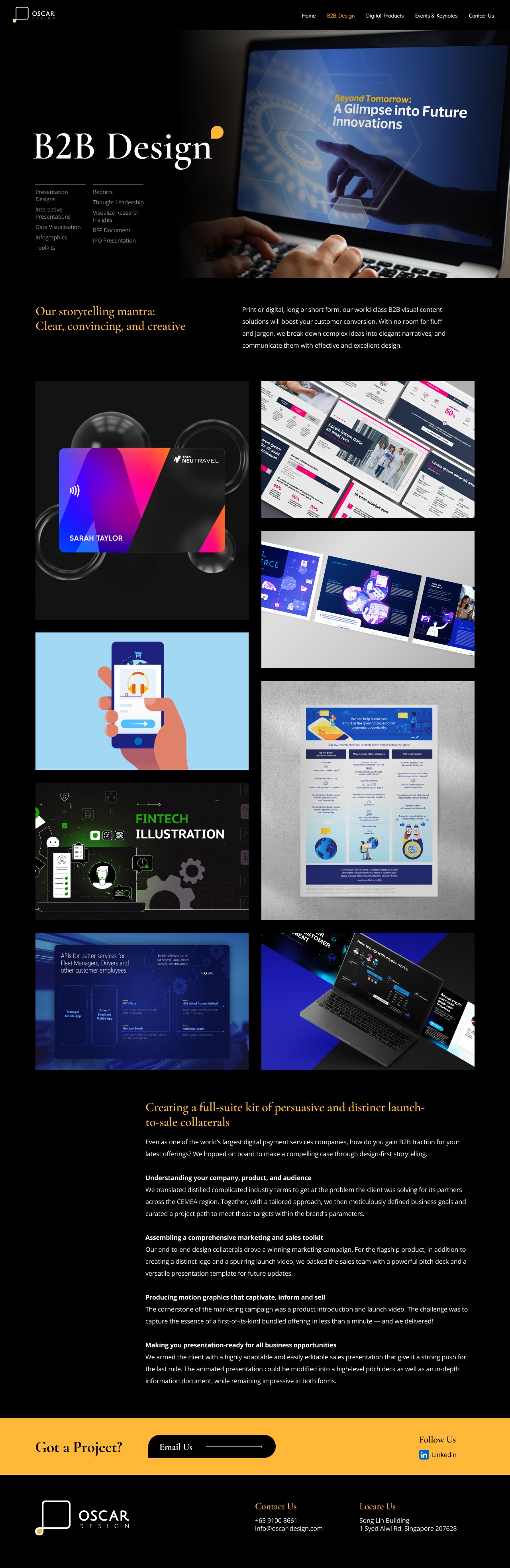 Oscar Design – Premium B2B Corporate Agency Website Image 0