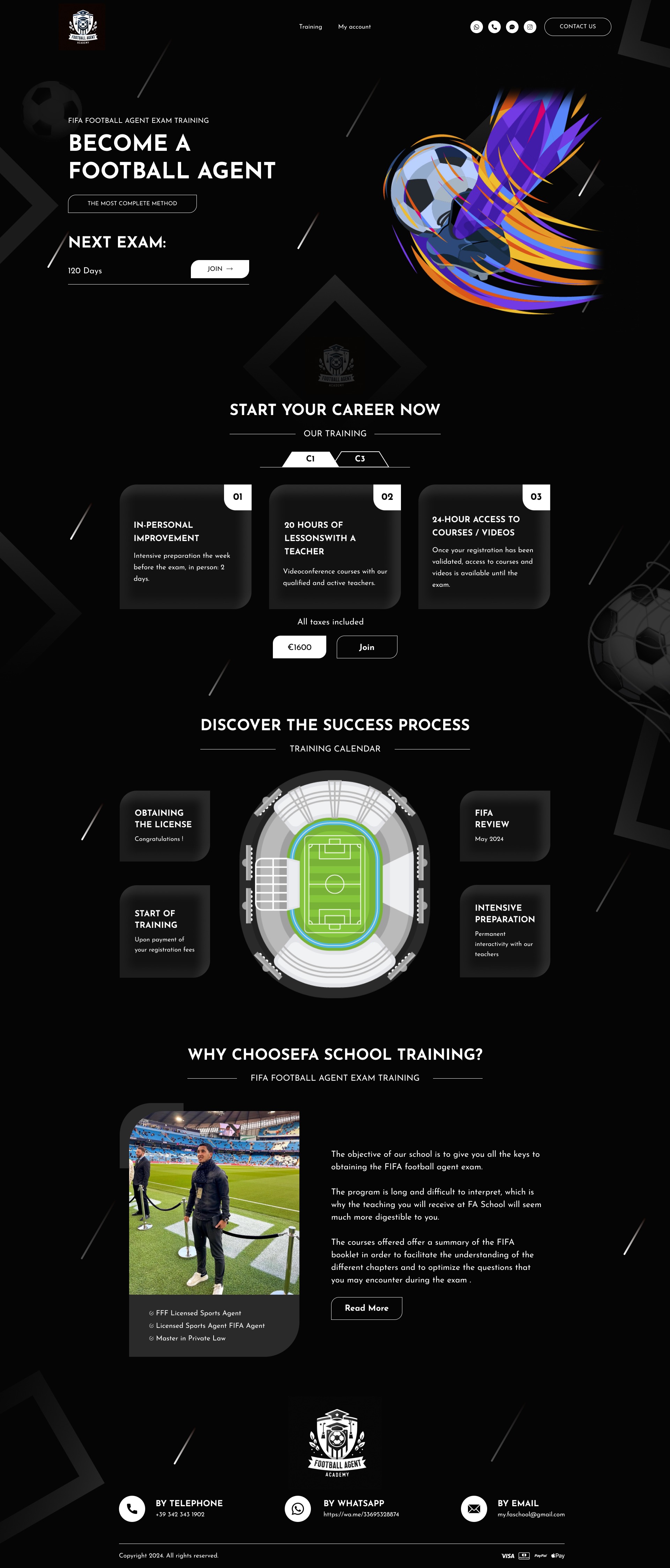 Sports Academy Landing Page – Premium Dark UI Image 0