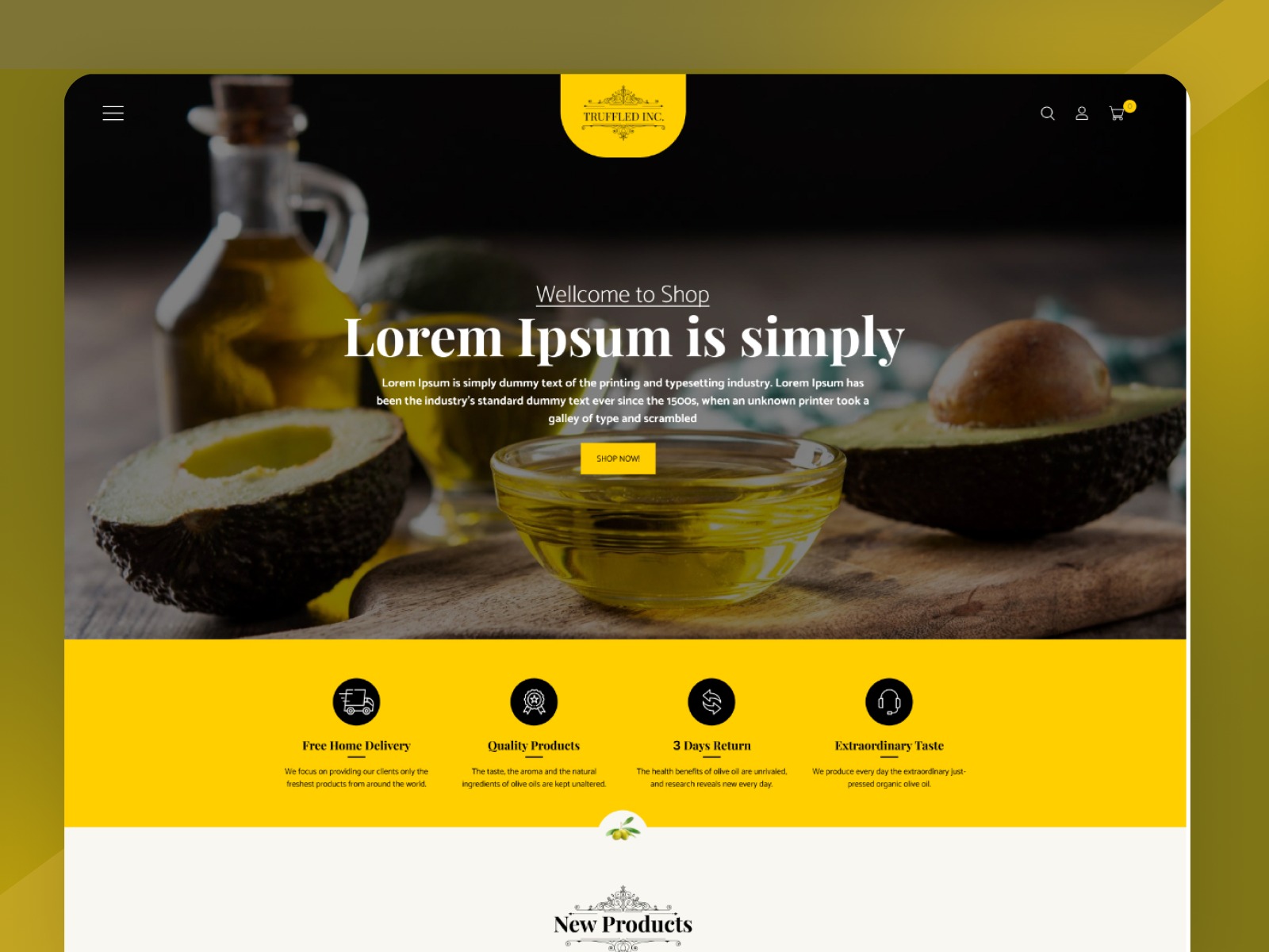 Premium Gourmet E-commerce Web Design