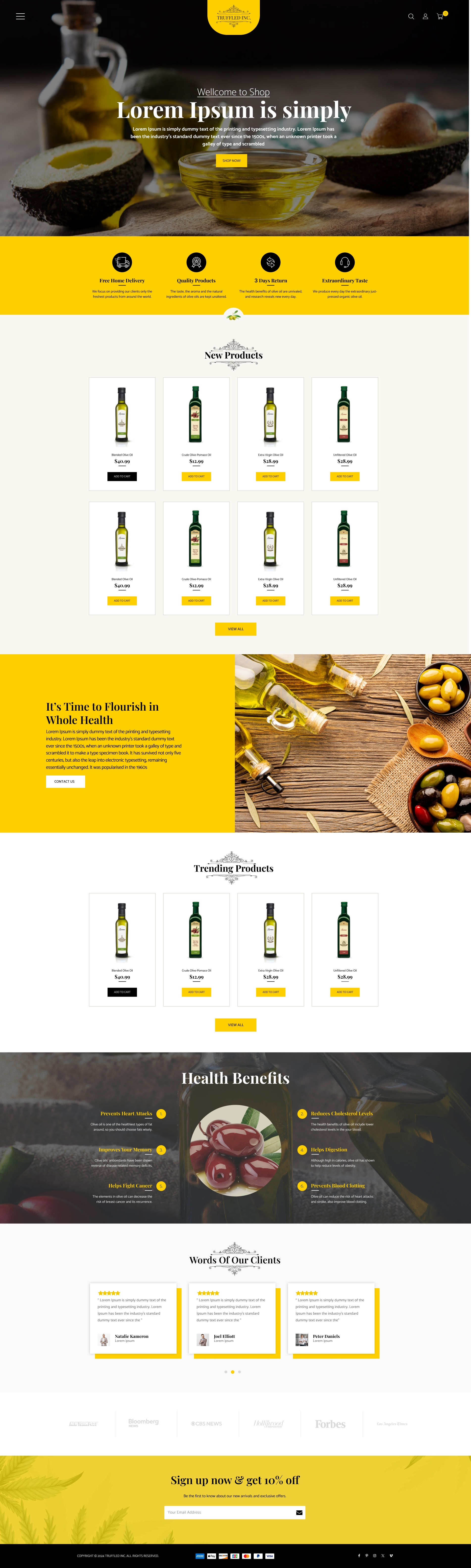 Premium Gourmet E-commerce Web Design Image 0