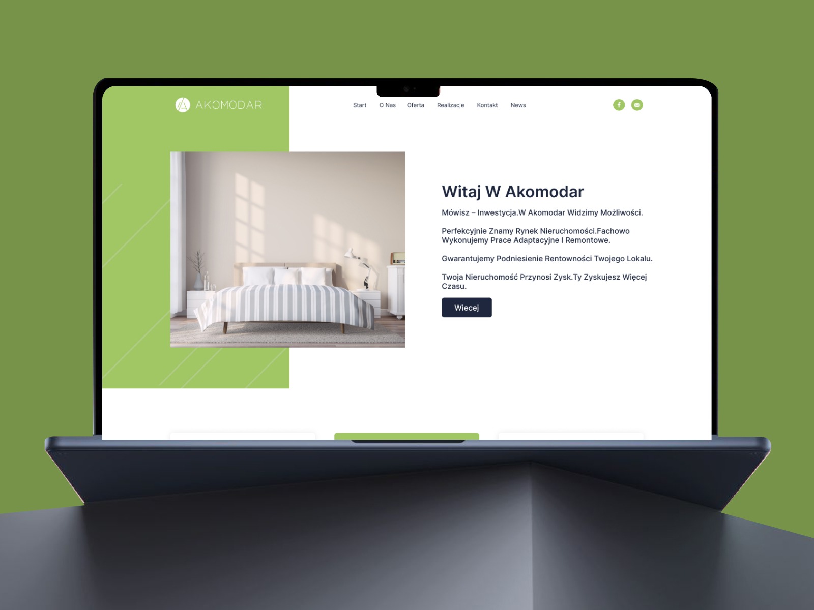 Akomodar Real Estate Web Design & Development
