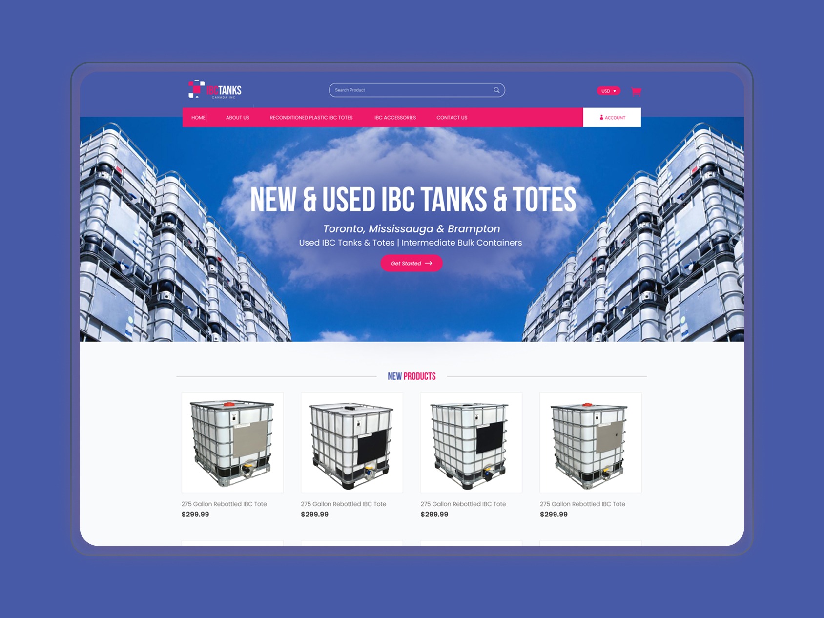 Industrial B2B E-commerce – UI/UX Web Design