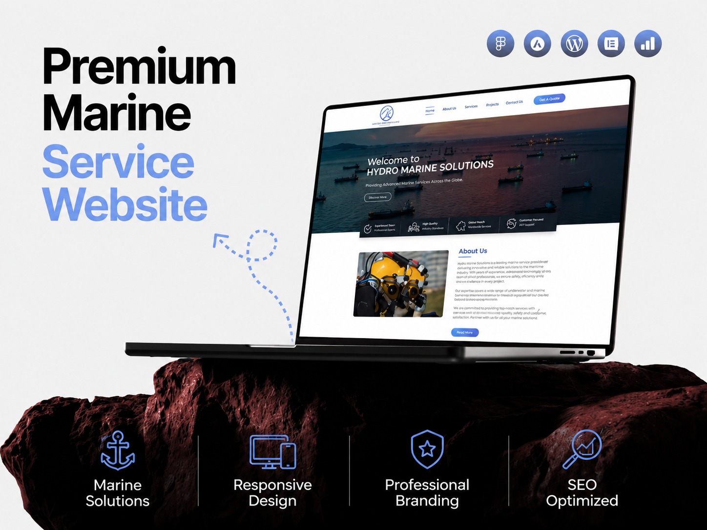 Hydro Marine Solutions: Corporate UI/UX Design