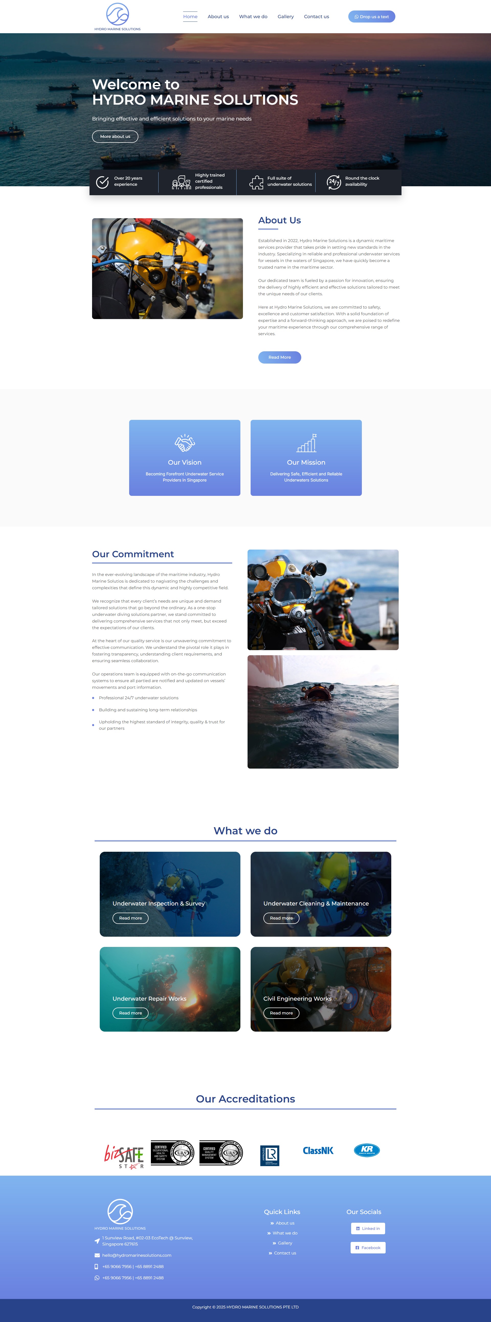 Hydro Marine Solutions: Corporate UI/UX Design Image 0