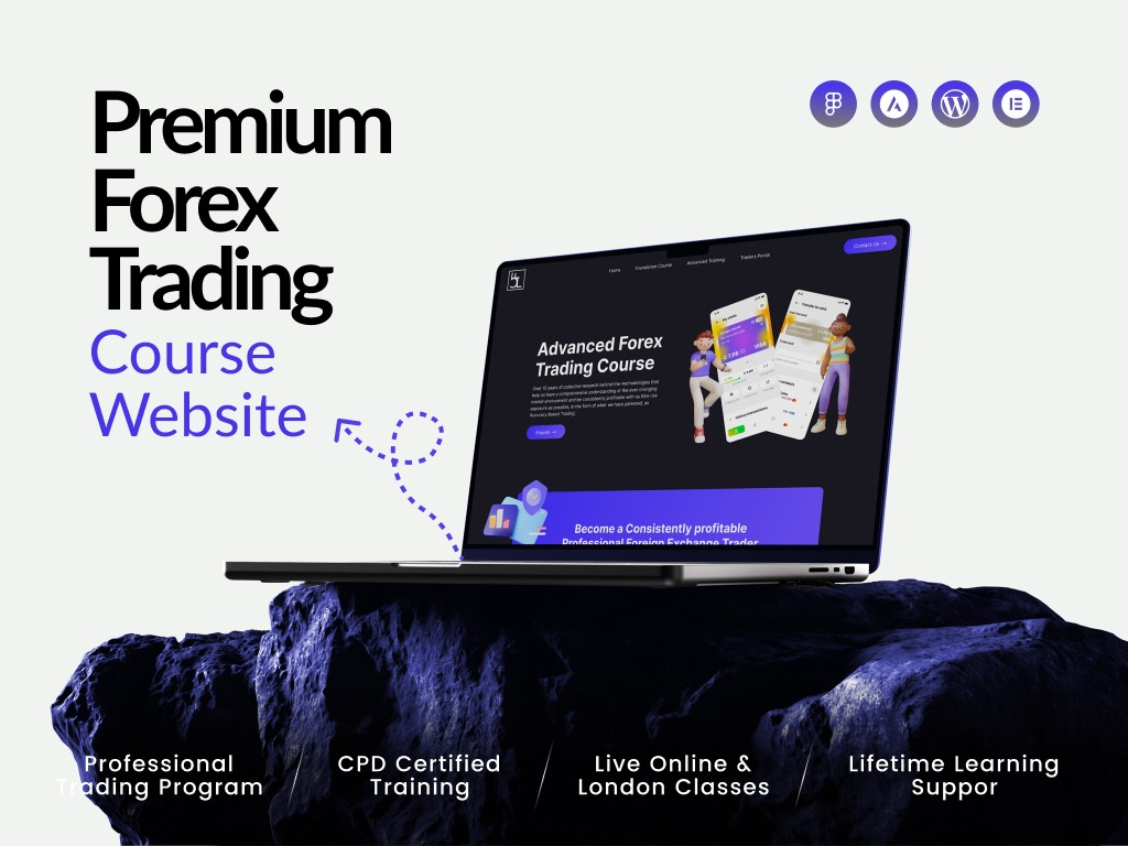 Premium Forex Trading Course Website | UI/UX Design