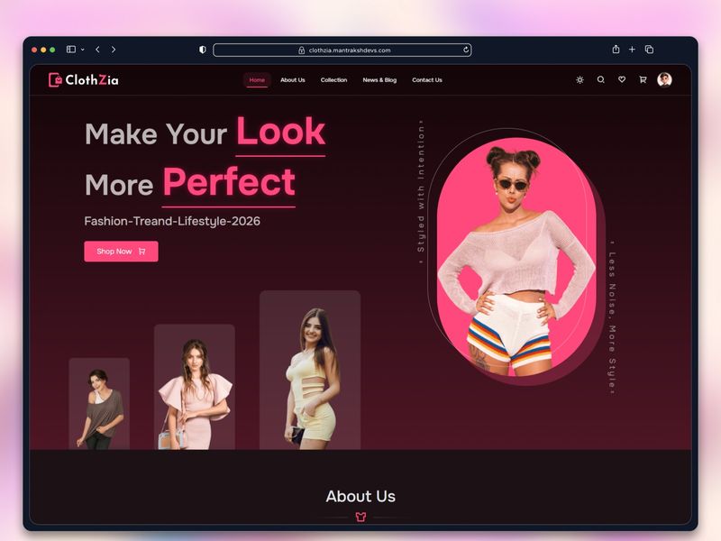 Clothzia – Modern E-Commerce UI Kit & Storefront Framework
