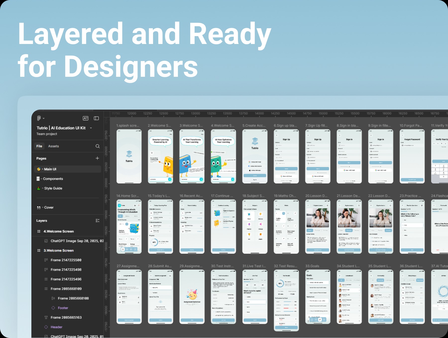 Tutrio | AI Education App UI Kit for Figma Image 5