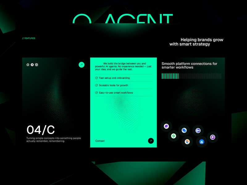 AI Agent Website Features Design