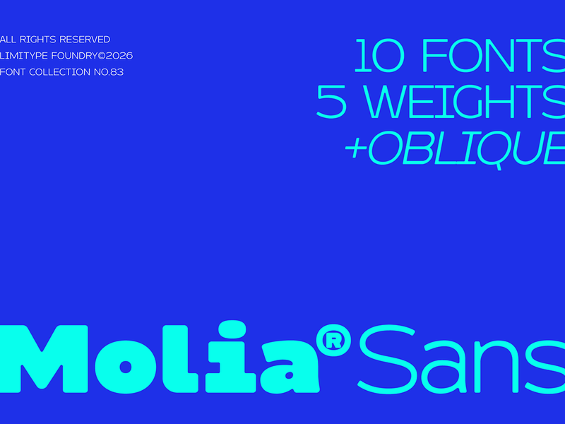 Molia - Sans Serif Font