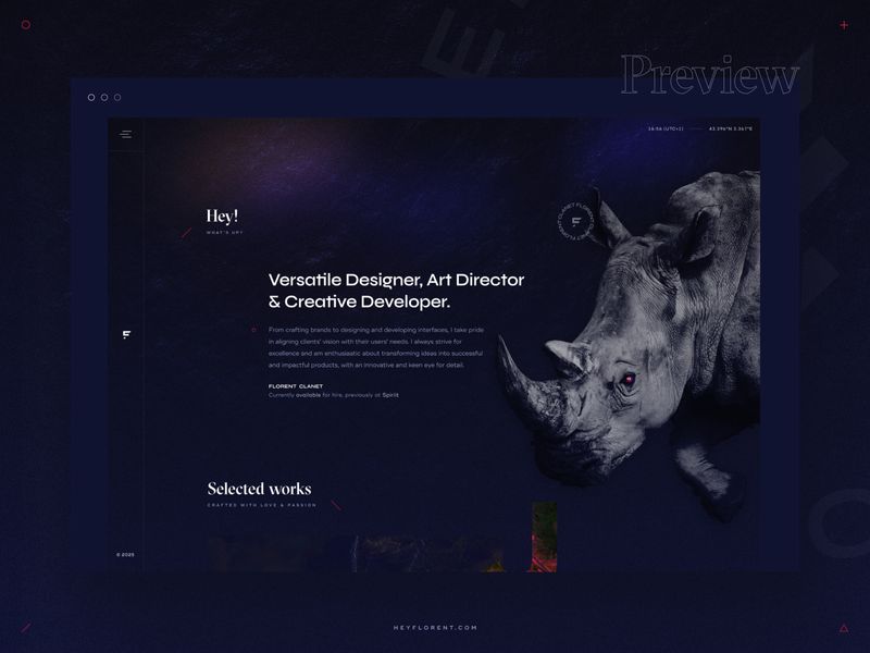 Florent CLANET — Portfolio - Awwwards Nominee