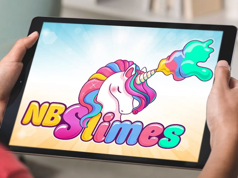 Beautiful Unicorn Logo Design, Animal for  Slime Branding