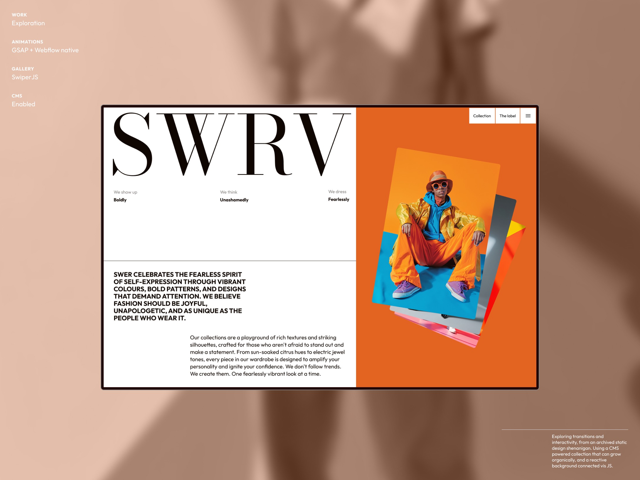 SWRV | Exploration Webflow CMS collection transition