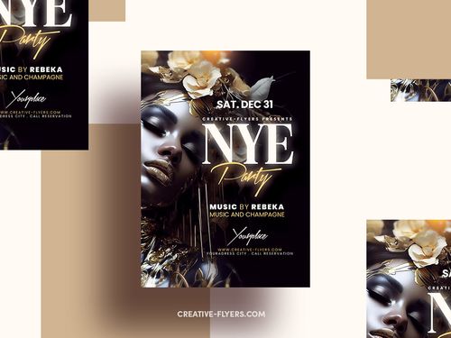 New Year Flyer Design (PSD)