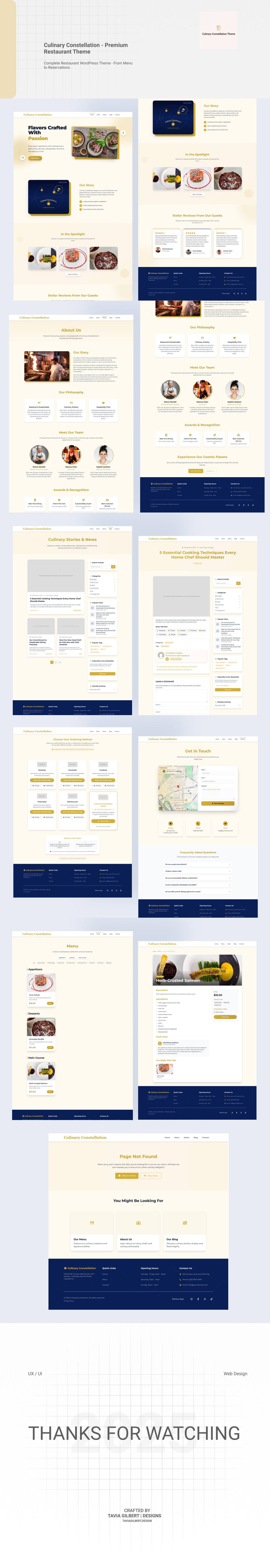 Culinary Constellation - Premium WordPress Restaurant Theme Image 0