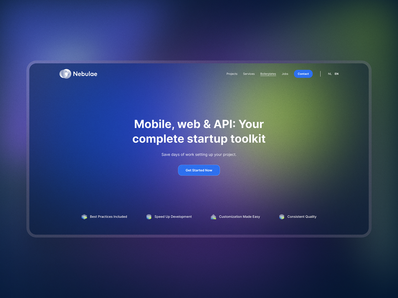 Hero Section with Gradient Styling by Sasha Prokhorova for Apollo