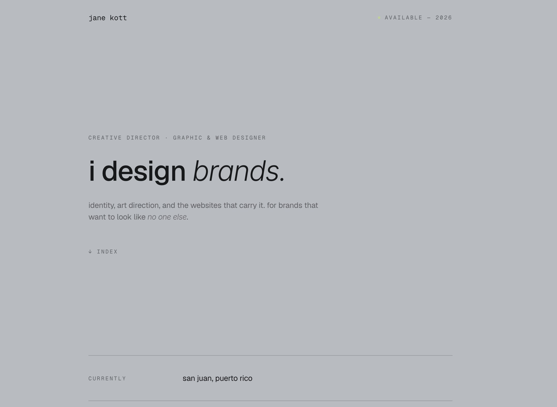 jane kott — creative director