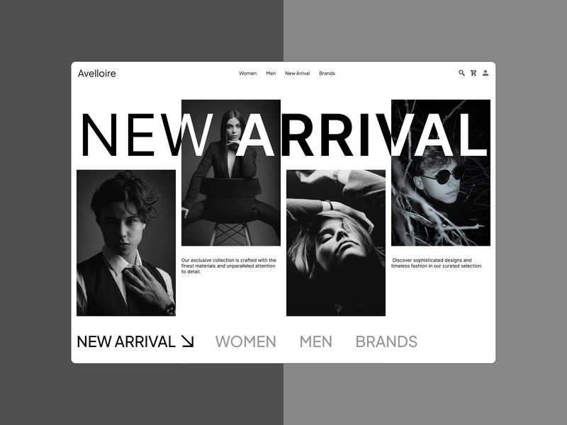 E-commerce Luxury Brand Store Concept