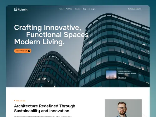 Nubuilt Website Page Template for Webflow