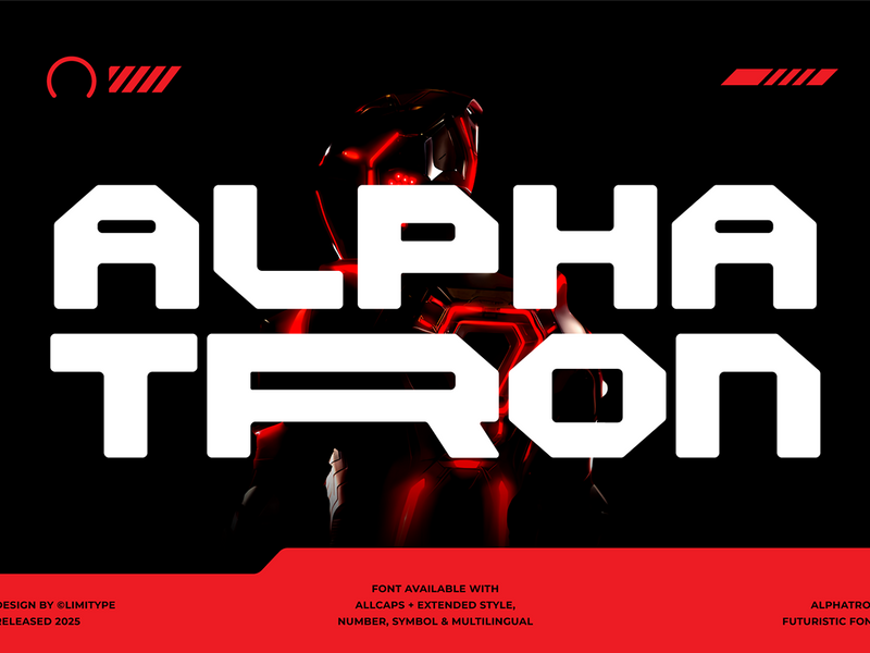 Alphatron - Futuristic Font