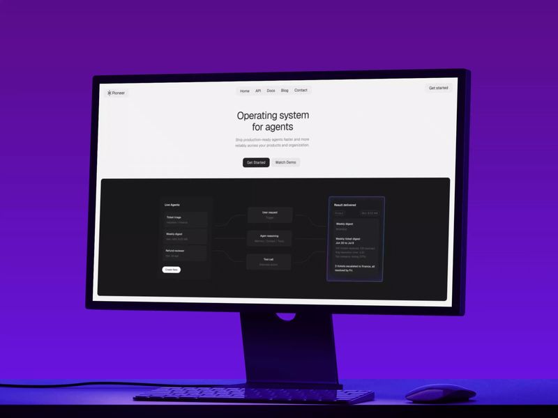 AI Agent Platform Web Design