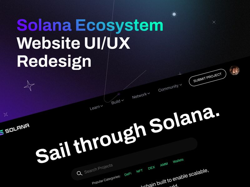 Solana Ecosystem Website Redesign