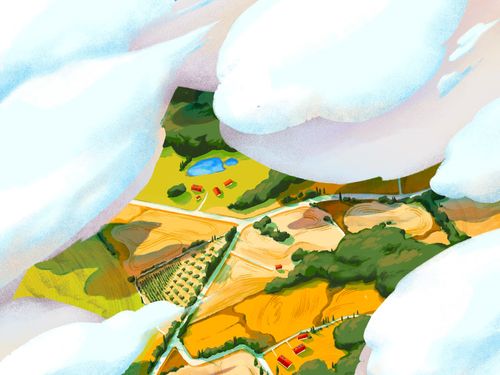 Dre Cheung | illustration, AD - People Under Trees