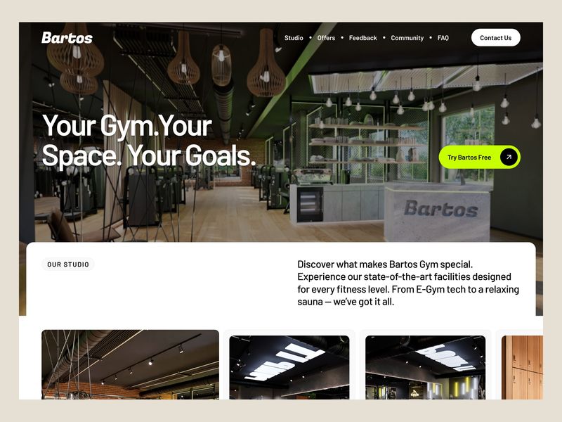 Bartos – Gym & Fitness Website