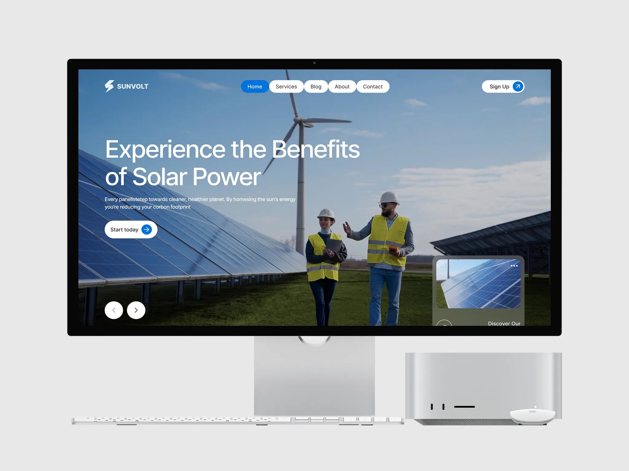 Solar website Design Image 1