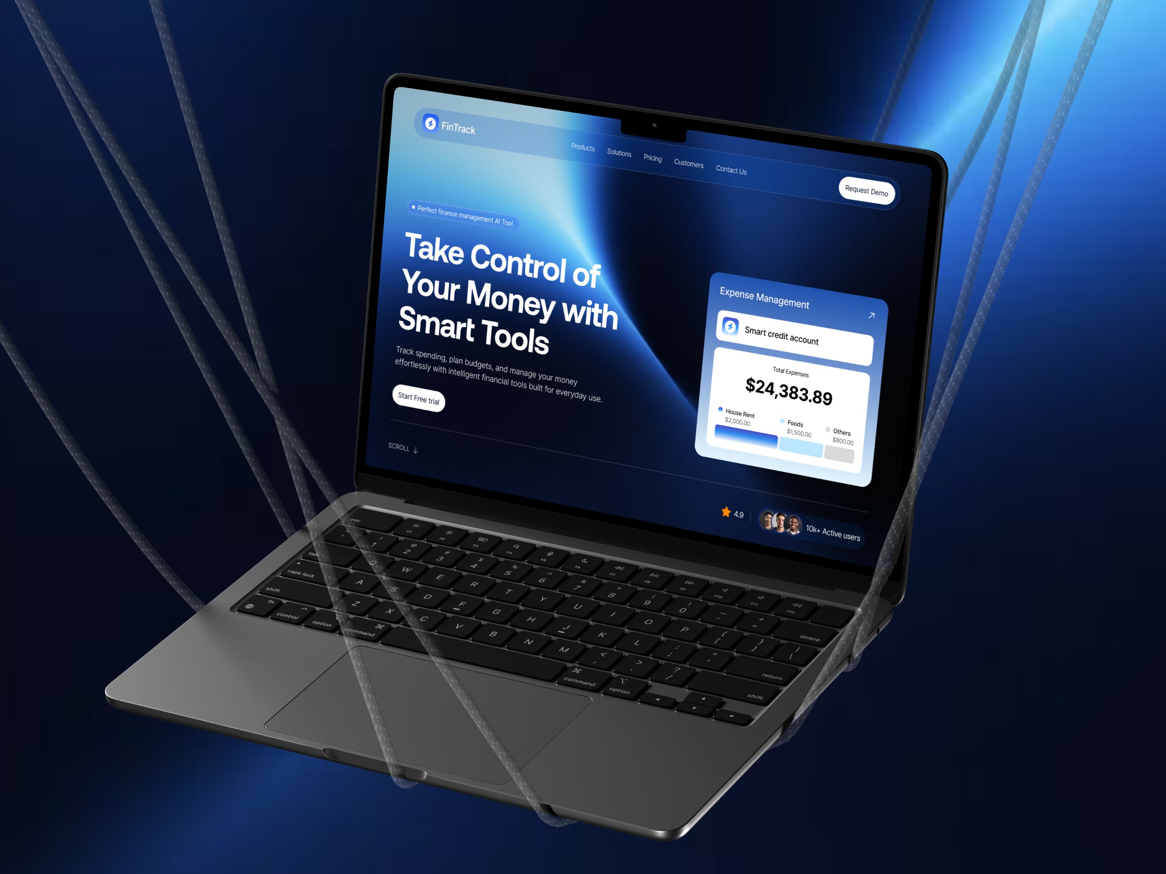 Finance - SaaSLanding Page Design Image 0