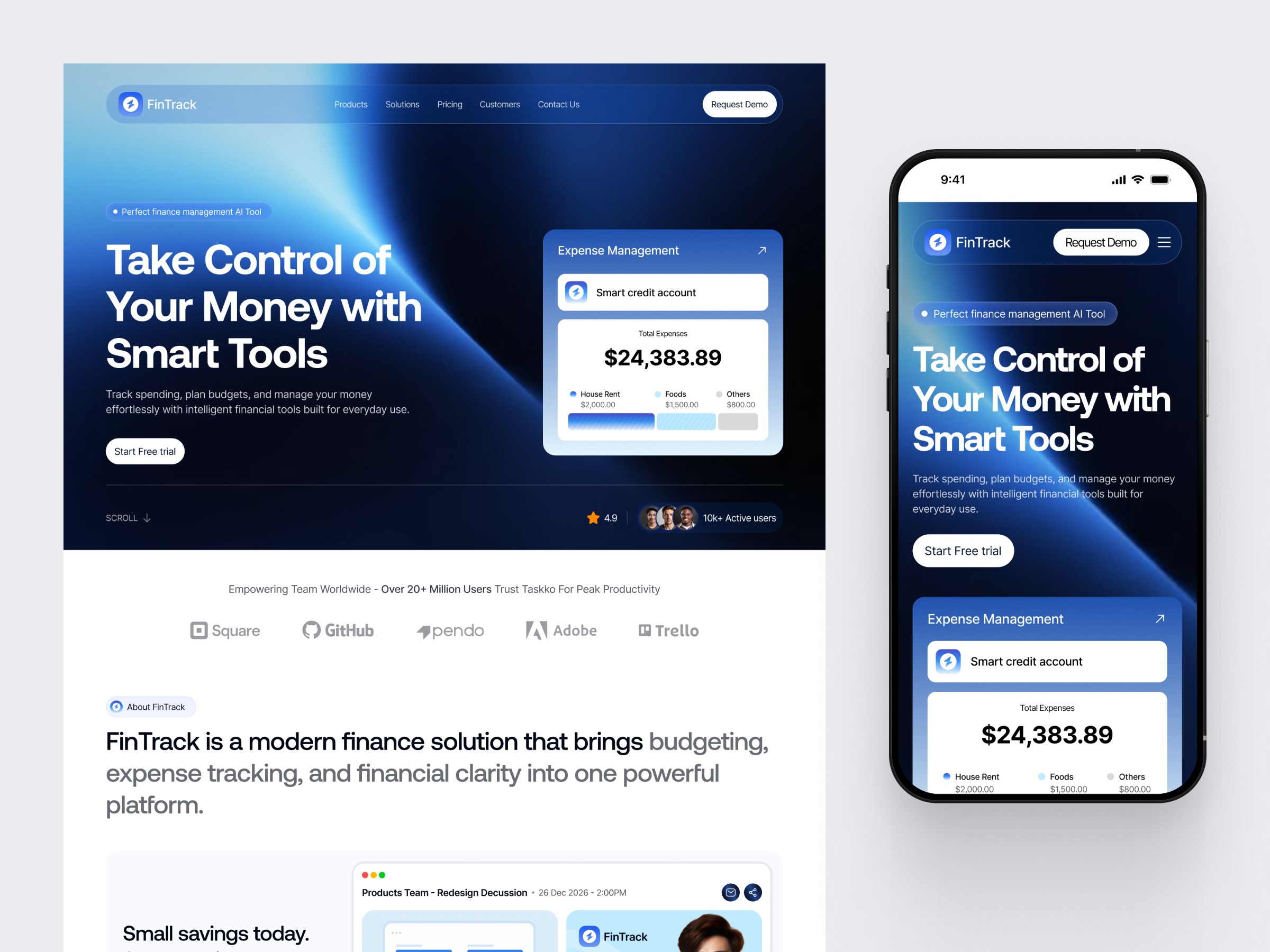 Finance - SaaSLanding Page Design Image 5