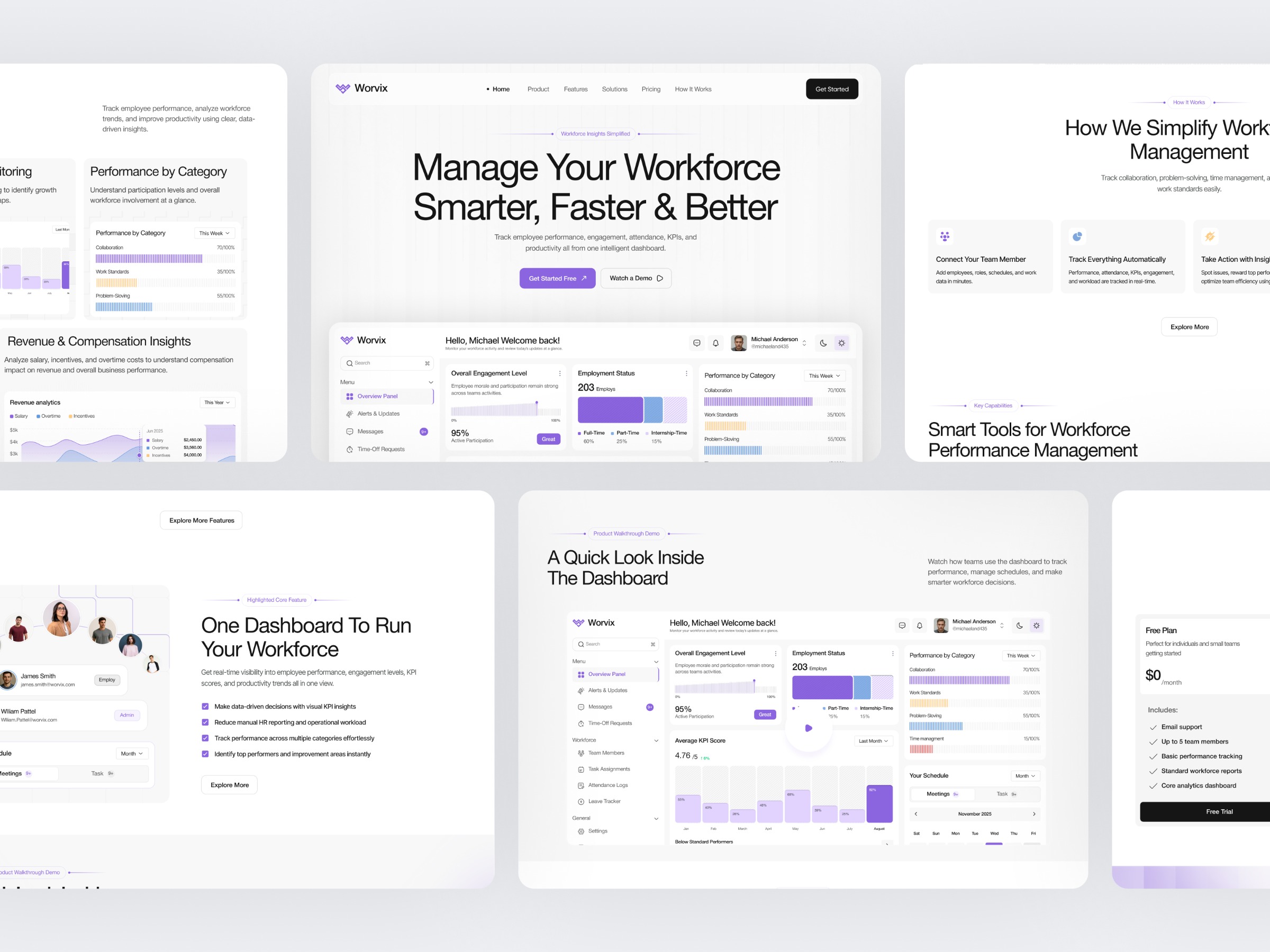 SaaS Landing Page - CRM & Workforce Management Image 1